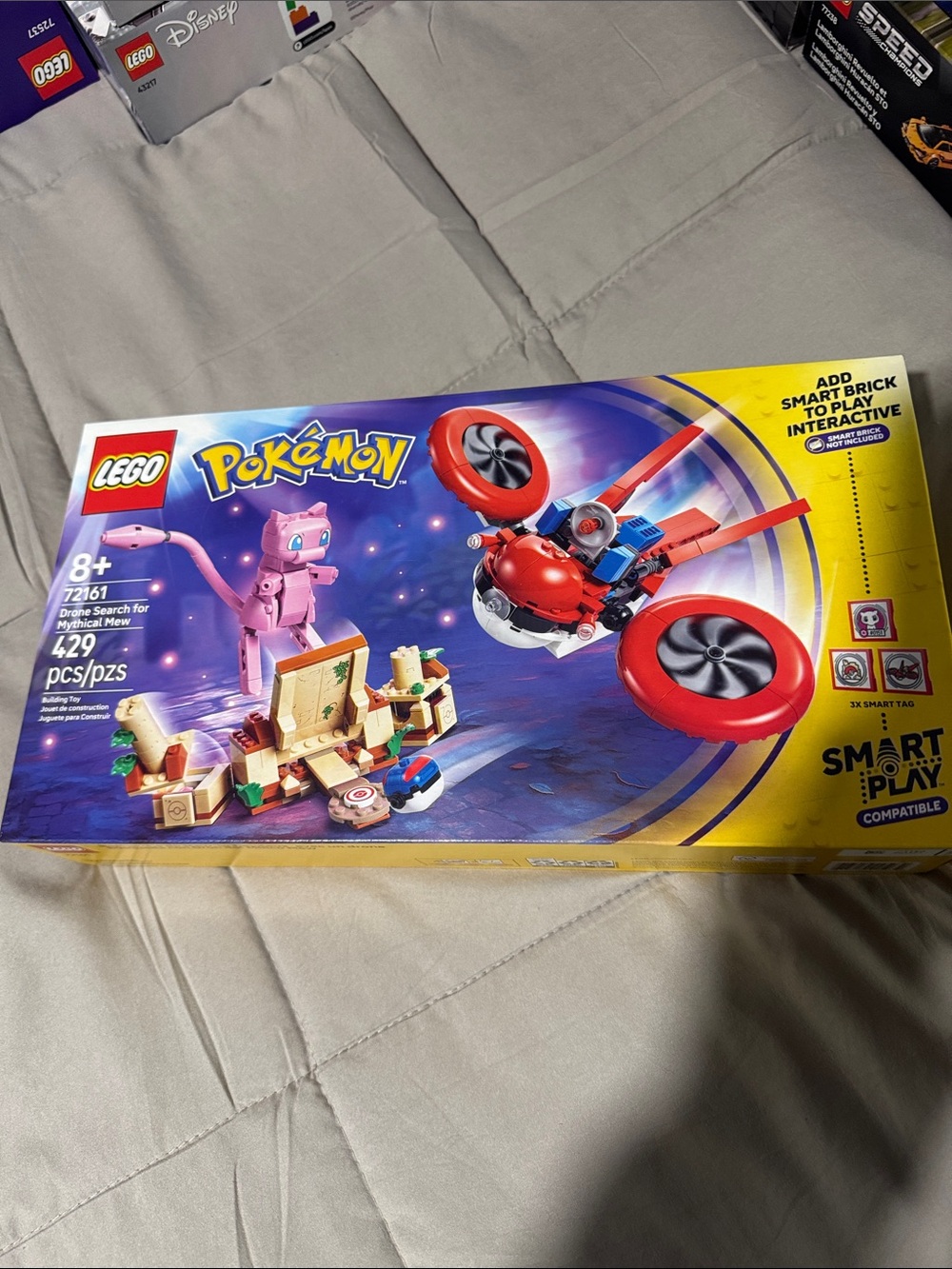 Lego Pokémon Red and Pink Aerial Rescue with Tan Ruins